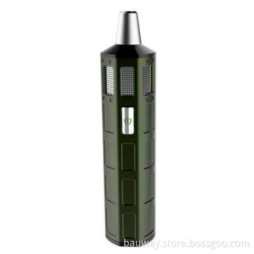 Newest design and high quality Bauway O2 dry herbs super vapor electronic cigarette
